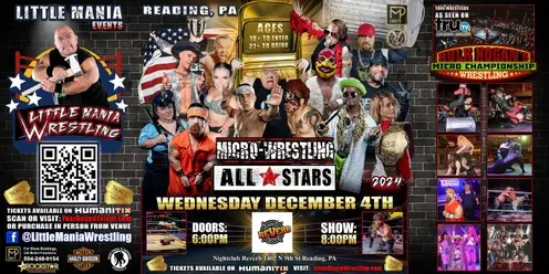 Reading, PA - Micro-Wrestling All * Stars: Little Mania Rips Through the Ring!