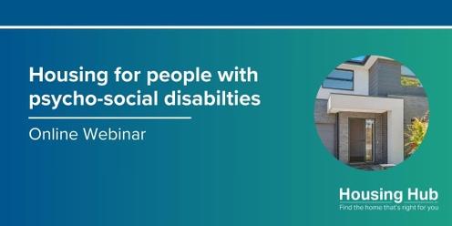 Housing Options for People with a Psychosocial Disability